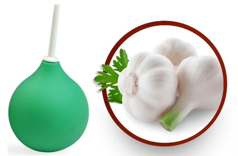 garlic enema against parasites